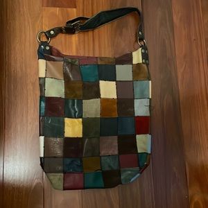 Oversized Lucky Brand leather tote